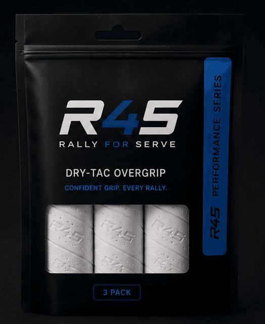 R4SACTIV Performance Overgrips development packaging with white overgrips